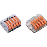 👉 F-connector (10pcs/lot) 5P Universal Compact Wire Connectors 5 pin Conductor Terminal Block Connector 222-415 PCT-215 type 5pin