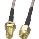 Draagbare radio 1Pcs RG316 SMA Male Plug to RP-SMA Female Nut Bulkhead Connector RF Coaxial Jumper Pigtail Cable For Antenna 4inch~5M