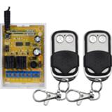 👉 Afstandsbediening ZK2LM 2 Channel DC12V 24V Wireless Remote Control Switch 10A Relay Receiver With 2PCS Metal Transmitter For Smart Home