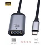 Projector USB 3.1 Type-C to VGA Adapter, C(Type C) 1080P Adapter Cable for Projector, TV, Smartphones and More
