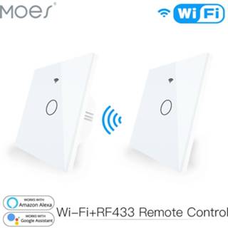 👉 Switch WiFi Smart Glass Panel Touch RF433 Transmitter Wall 1/2/3 Gang Remote Control Works with Alexa Google Home