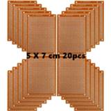 👉 Breadboard Copper Perfboard 20 PCS Paper Composite PCB Boards (5 cm x 7 cm) Universal Single Sided Printed Circuit Board