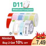 👉 Mini label Niimbot D11 printer paper Printing Waterproof Anti-Oil Price Pure Color Scratch-Resistant Sticker