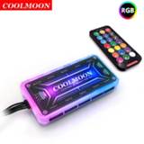 Workstation COOLMOON Remote RGB Lighting Music Controller Chassis Fan Desktop Computer Control