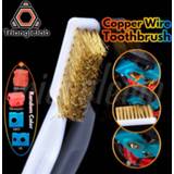 👉 Sock silicone Trianglelab Copper Wire Toothbrush Brush socks gift Handle 3D printer nozzle cleaning Hot bed print