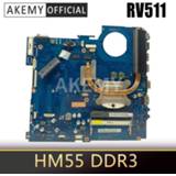 👉 Moederbord AKEMY for Laptop motherboard SAMSUNG RV511 Mainboard BA92-07701A BA41-01432A HM55 DDR3 Free heatsink & HDD cable