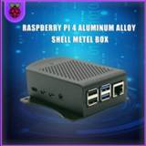 👉 Schroevendraaier alloy Raspberry Pi 4 Aluminum Case Metel Box with Hanging Bracket support Cooling Fan Screwdriver for Model B