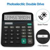 Calculator plastic Office Finance Calculat Solar Computer Business 12-Bit Desktop