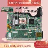 👉 Moederbord 575477-001 580972-001 For HP Pavillion DV7 DV7-3000 Laptop motherboard DA0UP6MB6E0 PM55 N10P-GE-A2 DDR3 Notebook Mainboard