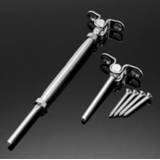 Railing steel 6 Set Of Stainless Deck Toggle Tensioners for T316 1/8 inch Cable System + Screws