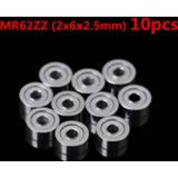 Bearing Hot 10Pcs MR62ZZ MR83 693ZZ Metal Shielded Precision Ball Bearings Mini Wholesale (2x6x2.5mm)