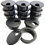 👉 Organizer plastic High Quality ABS Cable Hole Cover, Desk Grommet Covers Grommets Table Cap for Wire