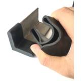 👉 Sock rubber 4pcs 25x25mm Cover L-shaped Triangle angle iron end cap Socks Anti Scratch Shelf Table Chair Feet Leg pad Floor Protector