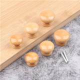 👉 Wardrobe Vacclo 10pcs/set Mini Wooden Cabinet Drawer Handle Knobs Door Pull Kitchen Eco-friendly Furniture Home Hardware