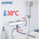 👉 Thermostaat brass GAPPO shower system chrome bathroom wall mounted thermostat bathtub faucets bath taps mixer griferia