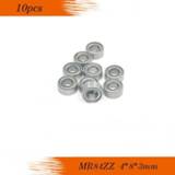 👉 Bearing Free shipping 10pcs MR84ZZ L-840ZZ deep groove ball 4x8x3 mm miniature MR84 ZZ