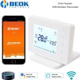👉 Thermostaat Beok WiFi & RF Wireless Thermostat for Gas Boiler Room Heating Remote Smart Temperature Controller Works With Google Home Alexa