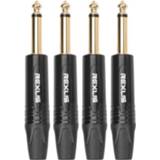 👉 Audiokabel 4pcs 6.35mm (6.5 Plug) Mono Jack Male Plug Connector DIY Soldering Audio Cable for Electric Guitar Sound Card Microphon