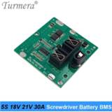 👉 Schroevendraaier Turmera 5S 18V 21V 30A BMS Lithium Battery Board with Balance for Screwdriver Shurik and Vacuum Cleaner Pack Use