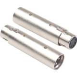 Videocamera Converter 3 Pin XLR Male To 5 Female Connector Adapter For Camcorder DMX Signal Light New