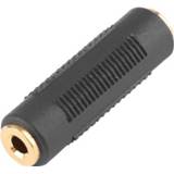 Audio adapter goud Mini 3.5mm Female to F/F Stereo Converter Connector Coupler Metal Gold Plated
