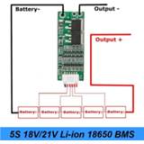 👉 Schroevendraaier NEW 5S 15A Li-ion Lithium Battery BMS 18650 screwdriver Charger Protection Board 18V 21V Cell Circuit AU21