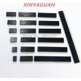 👉 Pinheader 2.54mm Pitch Single Row Female 2~40P PCB socket Board Pin Header Connector Strip 2/3/4/6/10/12/16/20/40Pin For Arduino