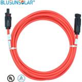 👉 F-connector Free Shipping 2.5mm2/4mm2/ 6mm2 PV cable 14AWG 12AWG 10AWG Solar Extension With Connectors Male Female