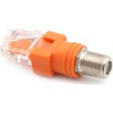 👉 Coax adapter 1Pcs F-Type Connector RF Female To RJ45 Male Coaxial Barrel Coupler