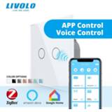 👉 Lichtschakelaar Livolo EU Standard Zigbee smart wifi Wall Touch light switch,APP wireless control,work google home,Alexa,echo,timer function