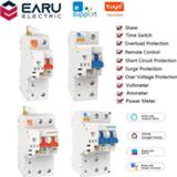 👉 Switch EWelink TUYA APP 1P 2P 10-100A 220V Smart WIFI Circuit Breaker Power Energy kWh Meter Voltmeter Ammeter Voltage Monitor