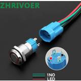 👉 Switch 1Pcs 12mm Metal Button Switch4Pin 2V-220V LED Lamp Momentary/Latching Car horn doorbell computer case start