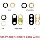 👉 Lens 2pcs/set Back Rear Camera Glass Cover Replacement for iPhone 6 plus 6s 7 7p 8 X with Adhesive