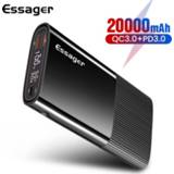 👉 Powerbank Essager Power Bank 20000mAh USB Type C PD QC 3.0 Portable External Battery Pack Charger For Xiaomi 20000 mAh Poverbank