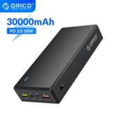 👉 Powerbank ORICO 18W PD Charger Power Bank 30000mAh Type-c PD3.0 Quick Charging Portable External for Smartphone Tablet