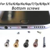 Dock connector 10pcs/lot Back Cover Screw for iPhone 5 5s 6 6p 6S 6sp 7 plus 8 X New Bottom Five Star Pentalobe Screws
