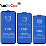 👉 Screenprotector XS 8 7 6 10pcs/lot 10D Tempered Glass For iPhone 12 11 Pro Max XR X 6S Plus Full Coverage Cover Curved Screen Protector On SE2