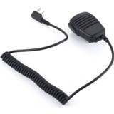 Luidspreker Rainproof 2-pin Shoulder Remote Speaker Mic Microphone PTT for Kenwood Wouxun Puxing Baofeng Two Way Radio 2pin