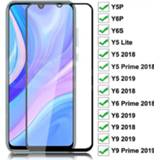 👉 Screenprotector 9D Tempered Glass For Huawei Y9 Y6 Y5 Prime 2018 2019 Screen Protector Lite Y5P Y6P Y6S Y8P Y8S Y9S Safety Protective