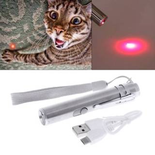 Laserpointer 3 in 1 Cat LED Chase Toys Laser Pointer Pen USB Rechargeable Flashlight