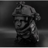 👉 Helm Tactical soldier Skeleton Messenger Mask full face protective Military fan CS field equipment with FAST helmet