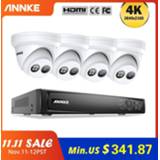 👉 Bewakingscamera ANNKE 4K Ultra FHD POE Video Surveillance System 8CH H.265+ 8MP NVR With 4PCS Weatherproof IP Security Cameras CCTV Kit