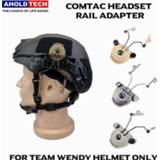 👉 Helm Aholdtech Team Wendy EXFIL Ballistic Tactical Helmet Rail Adapter For Comtac Headset BK/DE/FG Hunting Party Supplies