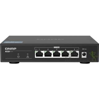 👉 Netwerk-switch zwart QNAP QSW-1105-5T Unmanaged Gigabit Ethernet (10/100/1000) 4713213517581