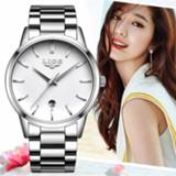 👉 Watch zilver steel vrouwen LIGE 2019 New Fashion Silver Women Watches Ladies Creative Bracelet Female Gift Clock Relogio Feminino