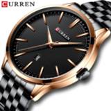 👉 Watch steel mannen Man New CURREN Brand Watches Fashion Business Wristwatch with Auto Date Stainless Clock Men's Casual Style Reloj