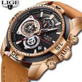👉 Watch leather Reloje 2018 LIGE Men Male Automatic date Quartz Watches Mens Luxury Brand Waterproof Sport Clock Relogio Masculino