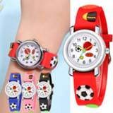 👉 Watch Relogio infantil Children Watches 3D Fashion Sports Football elements Quartz Christmas present wrist часы детские W3