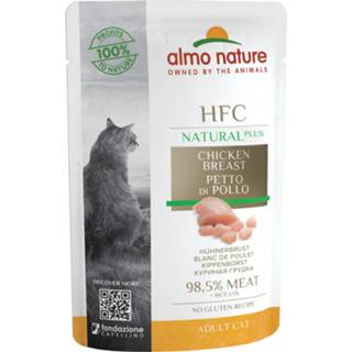 👉 Katten voer Almo Nature Hfc Cat Pouch Alternative 55 g - Kattenvoer Kip Glutenvrij 8001154125672