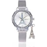 👉 Watch steel vrouwen Fast delivery MEIBO Creative Women Eiffel Tower Stainless Quartz Wrist Gift for Friend reloj mujer relogio fe